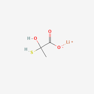 molecular formula C3H5LiO3S B12664057 Lithium 2-mercaptolactate CAS No. 94138-93-9