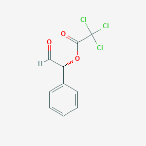 molecular formula C10H7Cl3O3 B12664087 (R)-2-Chloro-2-oxo-1-phenylethyl dichloroacetate CAS No. 40512-60-5