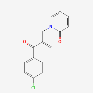 2(1H)-Pyridinone, 1-(2-(4-chlorobenzoyl)-2-propenyl)-