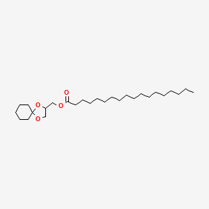 molecular formula C27H50O4 B12664119 Octadecanoic acid, 1,4-dioxaspiro[4.5]dec-2-ylmethyl ester CAS No. 223736-95-6