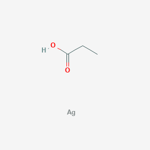 molecular formula C3H6AgO2 B12664138 Silver(1+) propionate CAS No. 5489-14-5