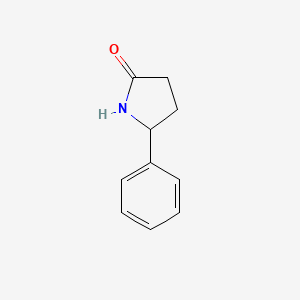 molecular formula C10H11NO B1266415 5-苯基吡咯烷-2-酮 CAS No. 22050-10-8