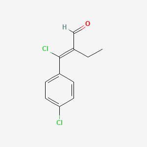 2-(Chloro(4-chlorophenyl)methylene)butyraldehyde