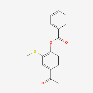 4-Acetyl-2-(methylthio)phenyl benzoate