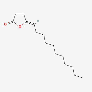 molecular formula C15H24O2 B12664238 (Z)-5-Undecylidenefuran-2(5H)-one CAS No. 77085-63-3