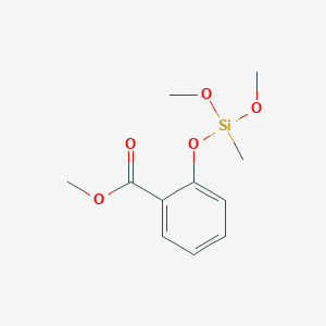 molecular formula C11H16O5Si B12664256 Methyl 2-((dimethoxymethylsilyl)oxy)benzoate CAS No. 84682-35-9