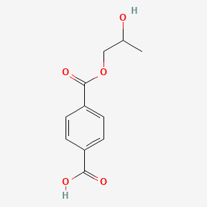 molecular formula C11H12O5 B12664267 Terephthalic acid, monoester with propane-1,2-diol CAS No. 31567-29-0