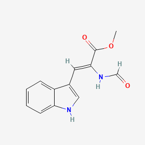 molecular formula C13H12N2O3 B12664273 Methyl 2-(formylamino)-3-(1H-indol-3-yl)acrylate CAS No. 79722-79-5