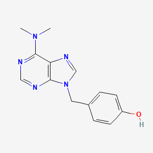 Phenol, 4-((6-(dimethylamino)-9H-purin-9-yl)methyl)-