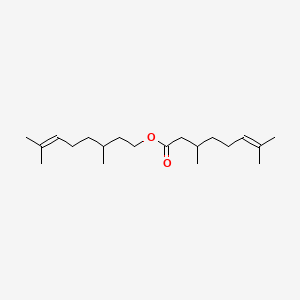 molecular formula C20H36O2 B12664325 3,7-Dimethyl-6-octenyl 3,7-dimethyloct-6-enoate CAS No. 82766-40-3