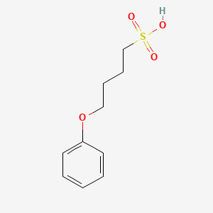 molecular formula C10H14O4S B12664332 1-Butanesulfonic acid, 4-phenoxy- CAS No. 51891-03-3