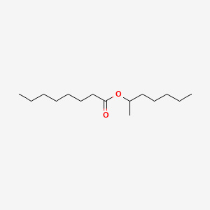 molecular formula C15H30O2 B12664357 1-Methylhexyl octanoate CAS No. 55193-32-3