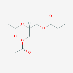 molecular formula C10H16O6 B12664384 Glycerol 1-propanoate diacetate CAS No. 36600-62-1