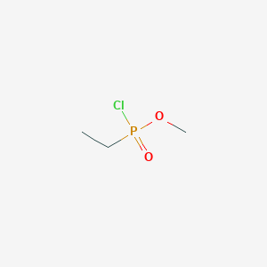 molecular formula C3H8ClO2P B12664390 Ethylphosphonochloridic acid, methyl ester CAS No. 21502-57-8