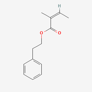 molecular formula C13H16O2 B12664398 Phenethyl 2-methylisocrotonate CAS No. 61692-79-3