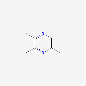 molecular formula C7H12N2 B12664407 2,3-Dihydro-2,5,6-trimethylpyrazine CAS No. 65826-70-2