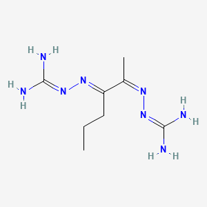 molecular formula C8H18N8 B12664448 Mpgbg CAS No. 121563-99-3