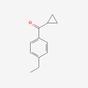 molecular formula C12H14O B1266445 Cyclopropyl 4-ethylphenyl ketone CAS No. 50664-71-6