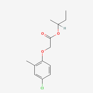 molecular formula C13H17ClO3 B12664494 1-Methylpropyl (4-chloro-2-methylphenoxy)acetate CAS No. 67829-78-1