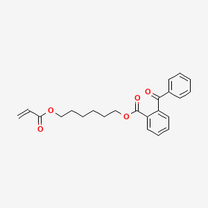 molecular formula C23H24O5 B12664513 6-(Acryloyloxy)hexyl o-benzoylbenzoate CAS No. 61630-26-0