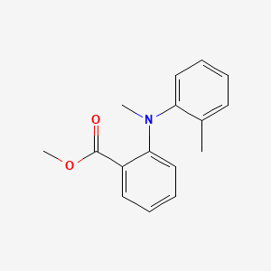 molecular formula C16H17NO2 B12664539 Methyl 2-(methyl(2-methylphenyl)amino)benzoate CAS No. 37676-00-9