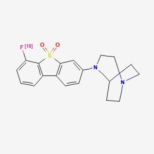 molecular formula C19H19FN2O2S B12664555 Asem F-18 CAS No. 1456878-52-6