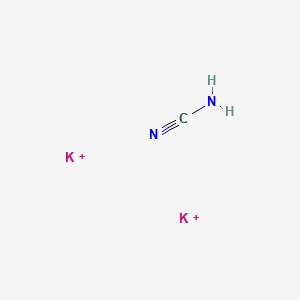 molecular formula CH2K2N2+2 B12664574 Dipotassium cyanamidate CAS No. 20611-80-7