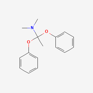 molecular formula C16H19NO2 B12664582 Diphenoxyethyl(dimethyl)amine CAS No. 32555-34-3