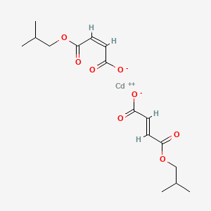 molecular formula C16H22CdO8 B12664598 Cadmium diisobutyl dimaleate CAS No. 97259-82-0