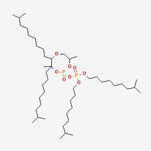 molecular formula C46H94O8P2 B12664617 Tetraisodecyl oxybis(methylethylene) diphosphate CAS No. 85851-93-0