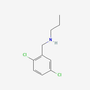 molecular formula C10H13Cl2N B12664622 Benzenemethanamine, 2,5-dichloro-N-propyl- CAS No. 90390-18-4