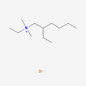 molecular formula C12H28BrN B12664626 Ethyl(2-ethylhexyl)dimethylammonium bromide CAS No. 71607-38-0