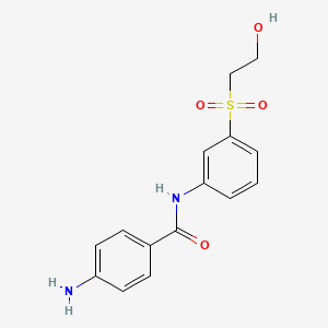 molecular formula C15H16N2O4S B1266465 4-氨基-N-(3-(2-羟乙基)磺酰基苯基)苯甲酰胺 CAS No. 20241-68-3