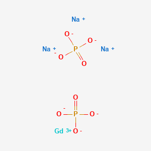 molecular formula GdNa3O8P2 B12664677 Gadolinium trisodium bis(phosphate) CAS No. 55859-86-4