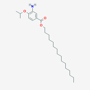 Benzoic acid, 3-amino-4-(1-methylethoxy)-, hexadecyl ester