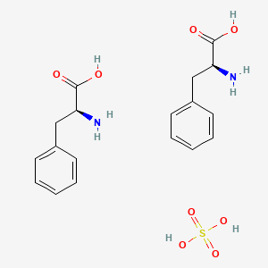 molecular formula C18H24N2O8S B12664708 Bis(3-phenyl-L-alanine) sulphate CAS No. 79679-86-0