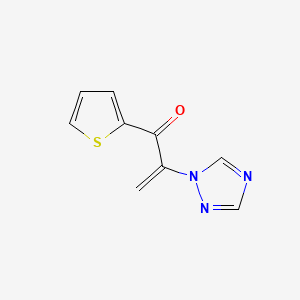 2-Propen-1-one, 1-(2-thienyl)-2-(1H-1,2,4-triazol-1-yl)-