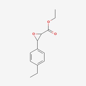 molecular formula C13H16O3 B12664741 Ethyl 3-(p-ethylphenyl)oxirane-2-carboxylate CAS No. 94109-49-6