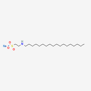 molecular formula C20H42NNaO3S B12664858 Sodium 2-(octadecylamino)ethanesulphonate CAS No. 28076-90-6