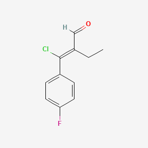 2-(Chloro(4-fluorophenyl)methylene)butyraldehyde