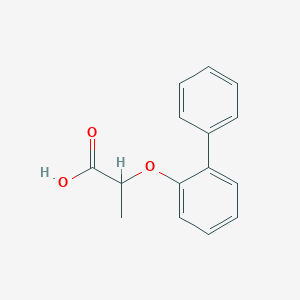 B1266499 2-(2-Phenylphenoxy)propanoic acid CAS No. 5332-62-7