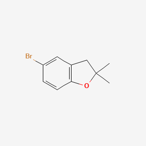 molecular formula C10H11BrO B1266502 5-溴-2,2-二甲基-2,3-二氢-1-苯并呋喃 CAS No. 5337-94-0