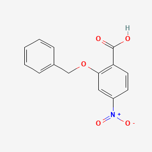 molecular formula C14H11NO5 B1266504 2-(苄氧基)-4-硝基苯甲酸 CAS No. 5340-21-6