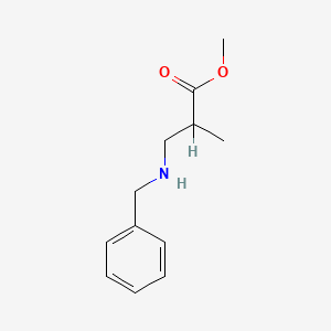 molecular formula C12H17NO2 B1266514 3-(苯甲胺基)-2-甲基丙酸甲酯 CAS No. 4010-62-2