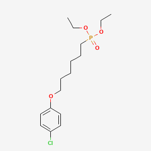 Phosphonic acid, (6-(4-chlorophenoxy)hexyl)-, diethyl ester