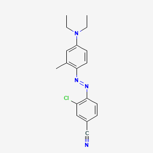 3-Chloro-4-((4-(diethylamino)-o-tolyl)azo)benzonitrile