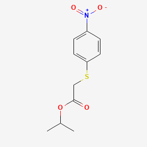 Acetic acid, ((4-nitrophenyl)thio)-, 1-methylethyl ester