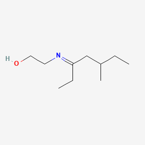 2-[(1-Ethyl-3-methylpentylidene)amino]ethanol