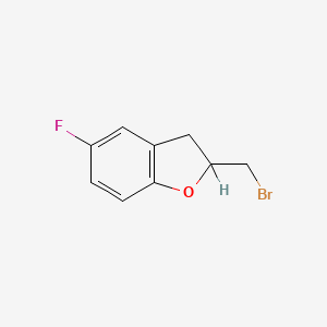 molecular formula C9H8BrFO B1266528 2-(溴甲基)-5-氟-2,3-二氢苯并呋喃 CAS No. 37603-11-5