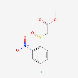 Acetic acid, ((4-chloro-2-nitrophenyl)sulfinyl)-, methyl ester